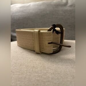 Banana Republic Cream Woven Belt